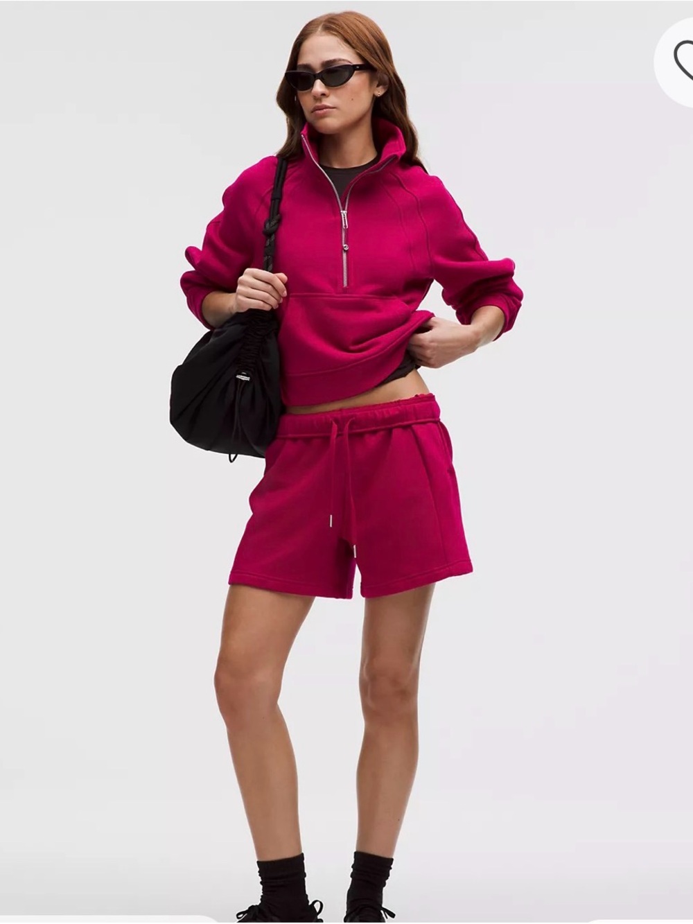Women’s Fuchsia Lululemon Short Set